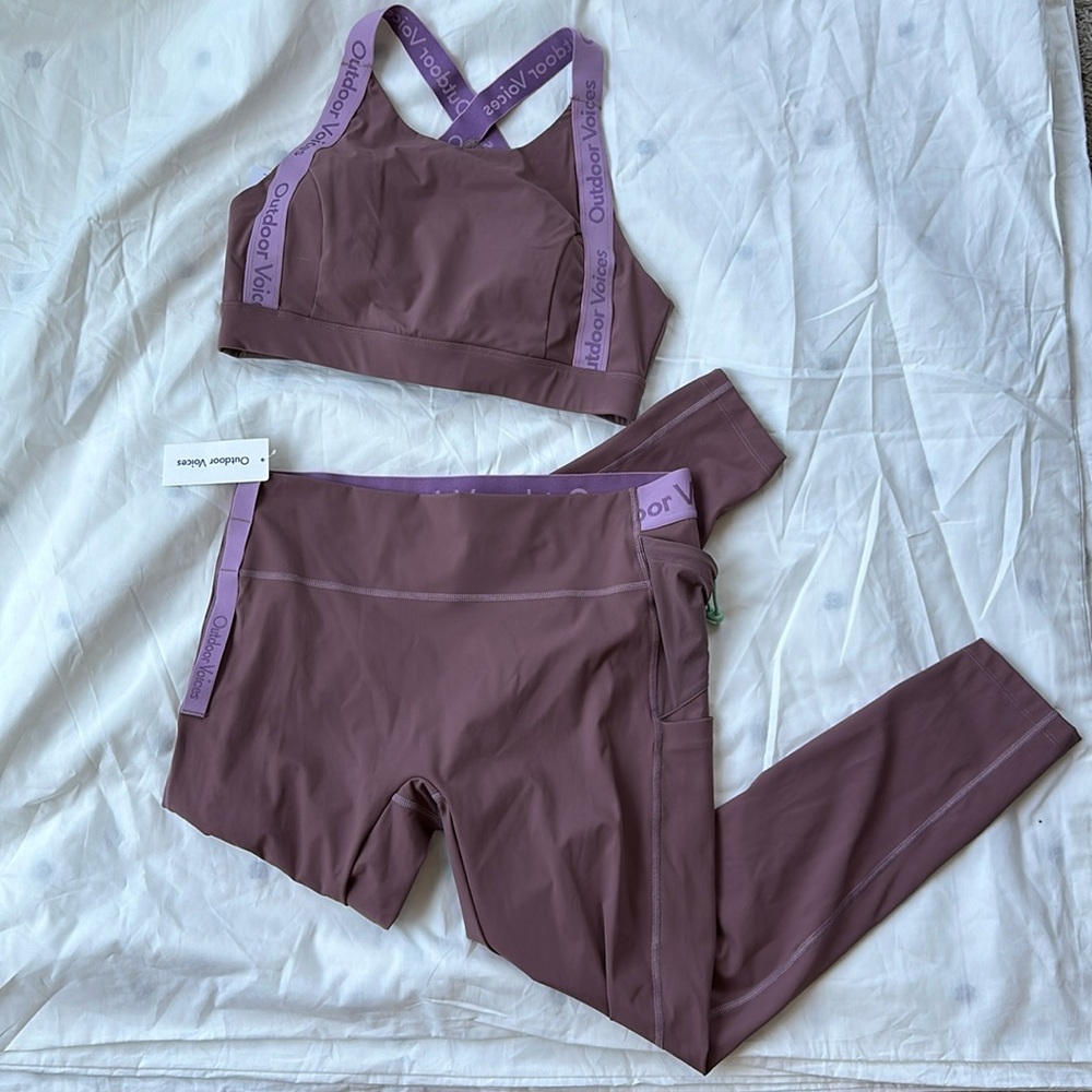 Outdoor Voices Bra & Legging Set